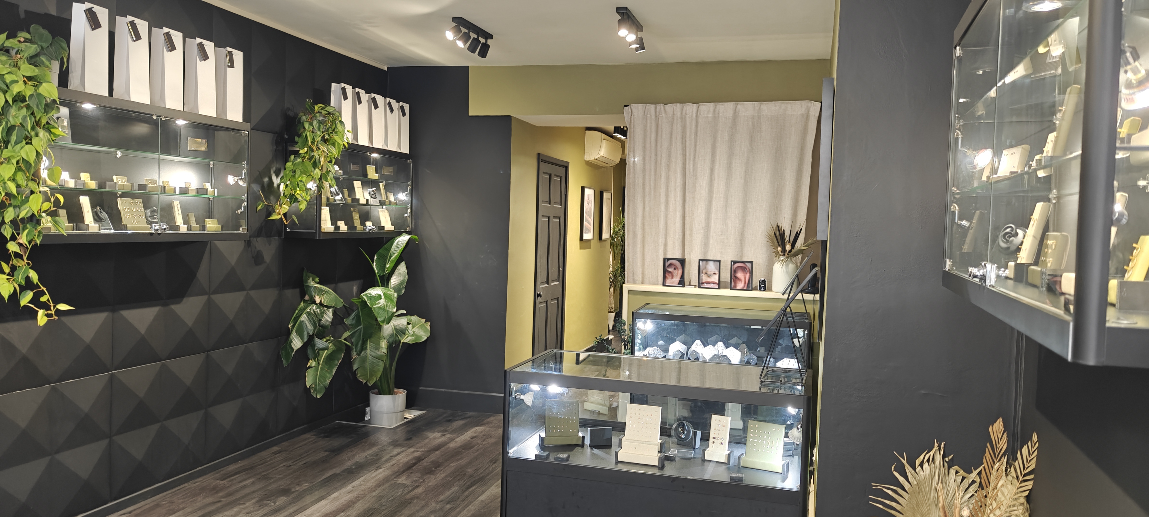 The beautifully designed studio reception area